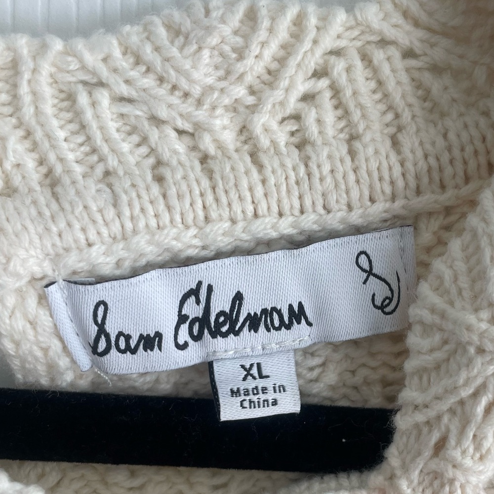 Sam Edelman cream sweater, XL - Picture 3 of 4